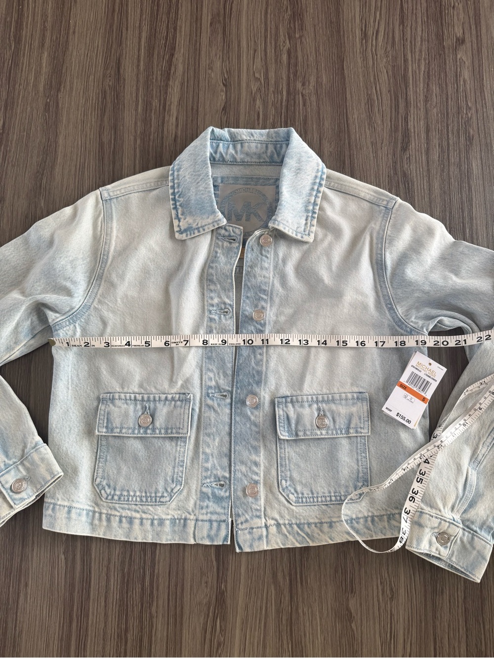 Michael Kors Light Blue Denim Jacket - Picture 6 of 9